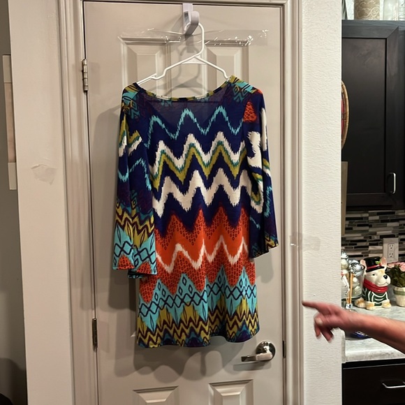 Val vintage Aztec pattern blouse - Picture 2 of 2